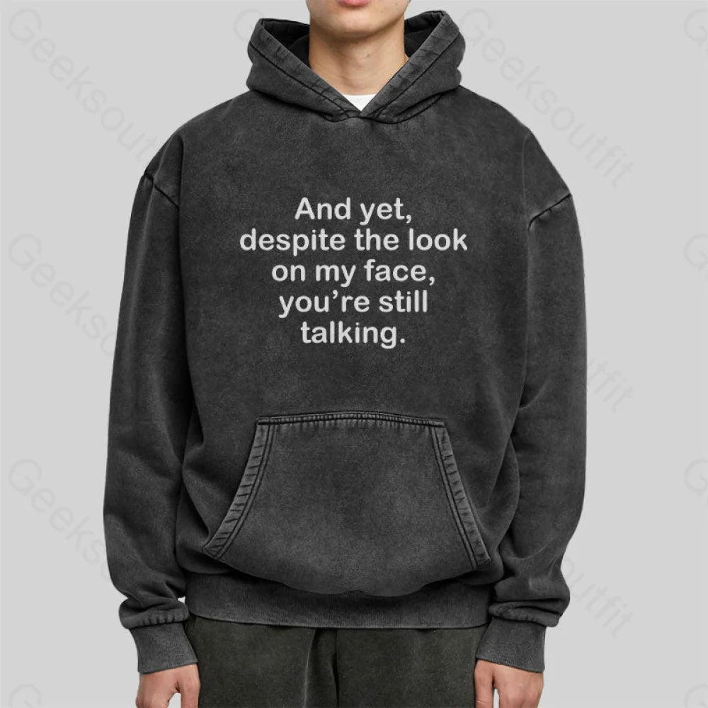 Funny Words Washed Hoodie