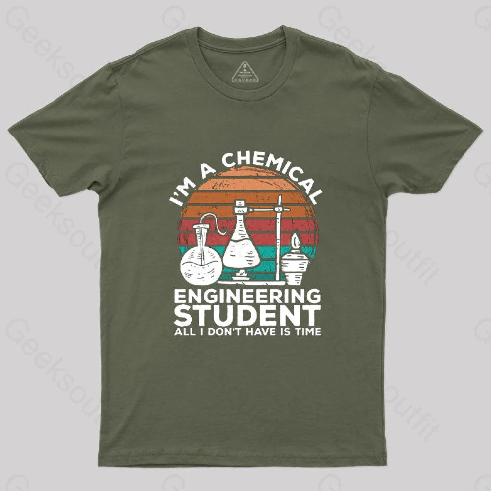 Future Chemical Engineer T-Shirt Army Green / S