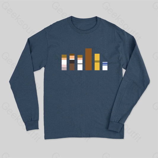 Galactic Color Theory Long Sleeve T-Shirt Navy / S