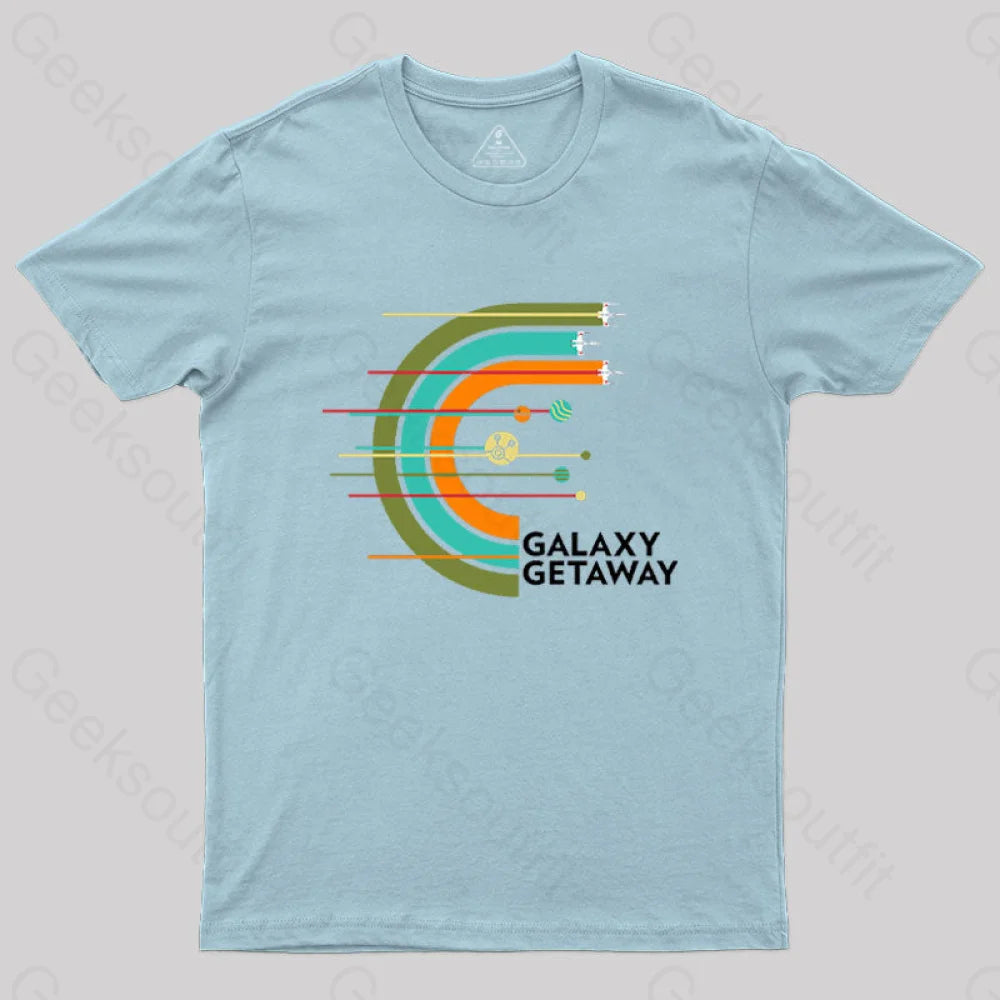 Galaxy Getaway T-Shirt Light Blue / S