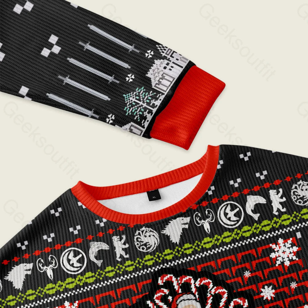 Game Of Thrones Black Ugly Christmas Sweater