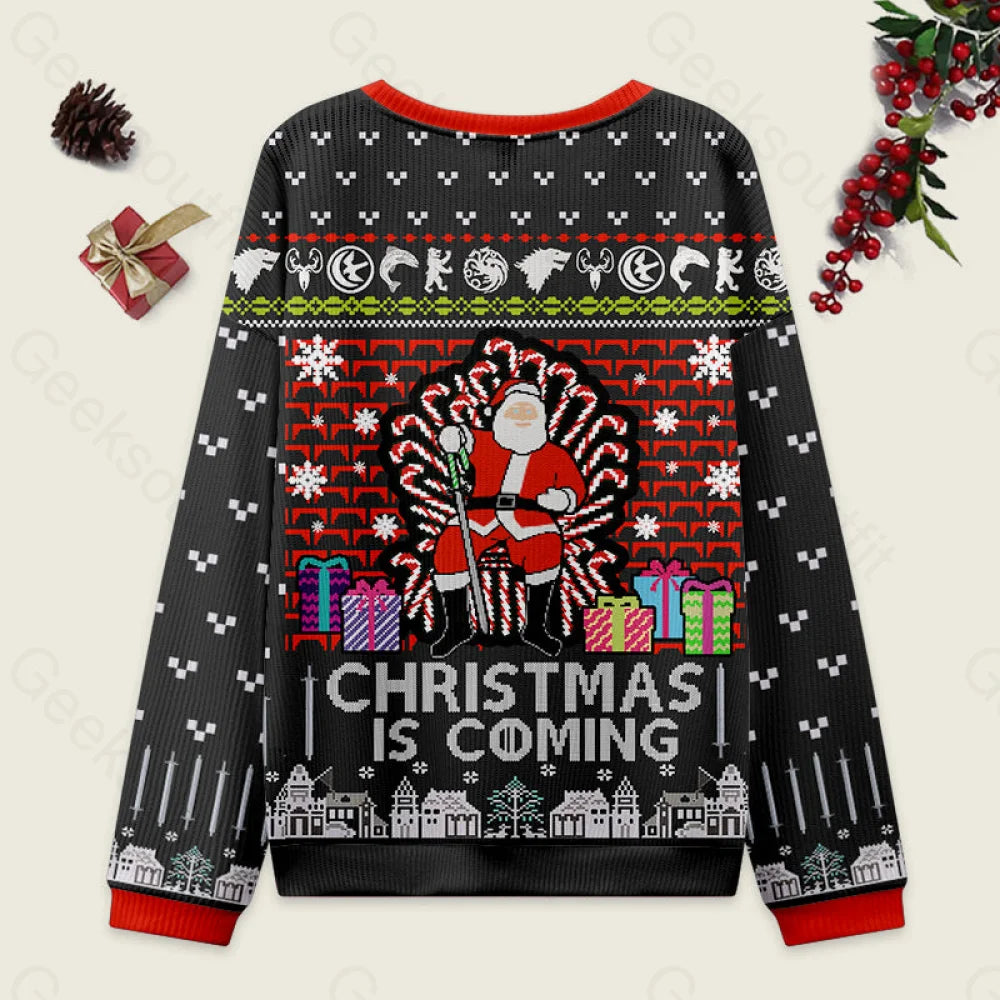 Game Of Thrones Black Ugly Christmas Sweater Men’s Style-S