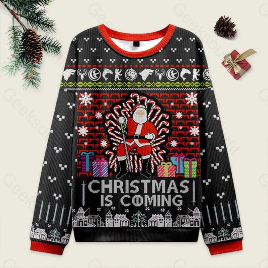 Game Of Thrones Black Ugly Christmas Sweater