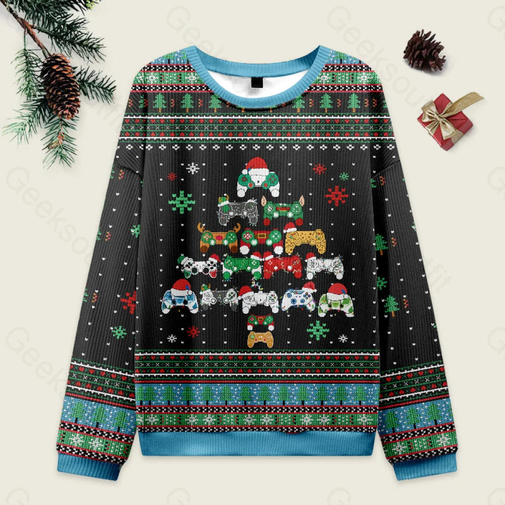 Gamepad Christmas Tree Ugly Sweater