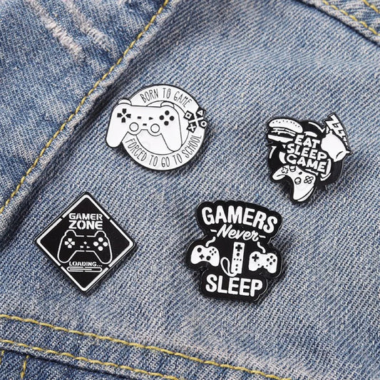 Gamer Enamel Pins - Geeksoutfit