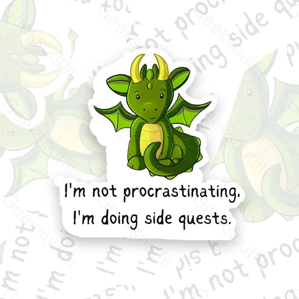 Gamer’s Procrastination Geek Sticker 6Cm