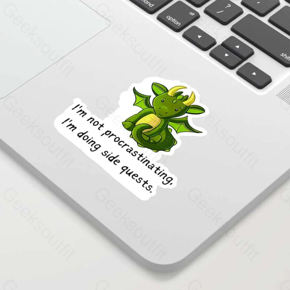 Gamer’s Procrastination Geek Sticker