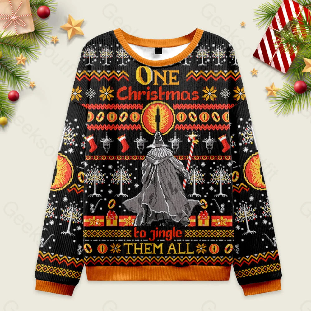 Gandalf Christmas Ugly Sweater Men’s Style-S