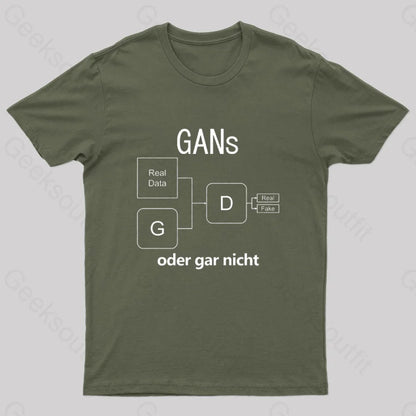 Gans Oder Gar Nicht T-Shirt Army Green / S