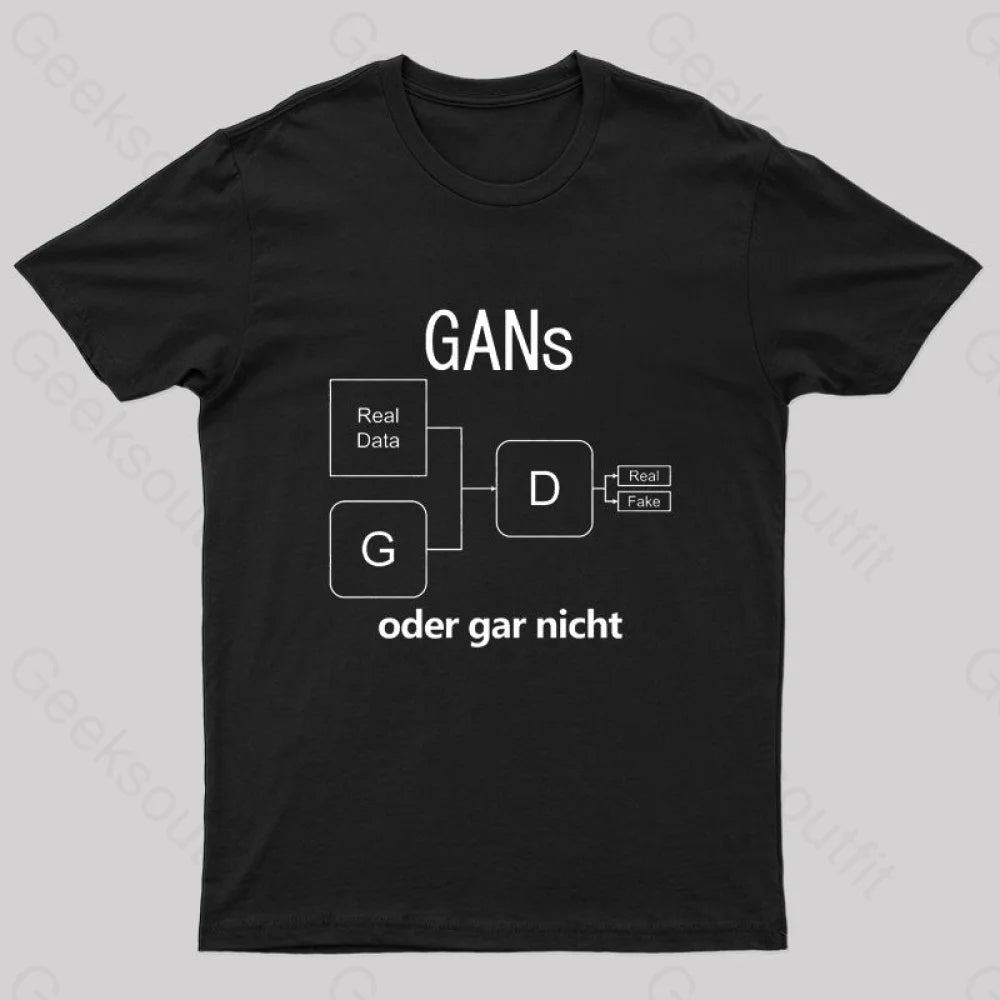 Gans Oder Gar Nicht T-Shirt Black / S