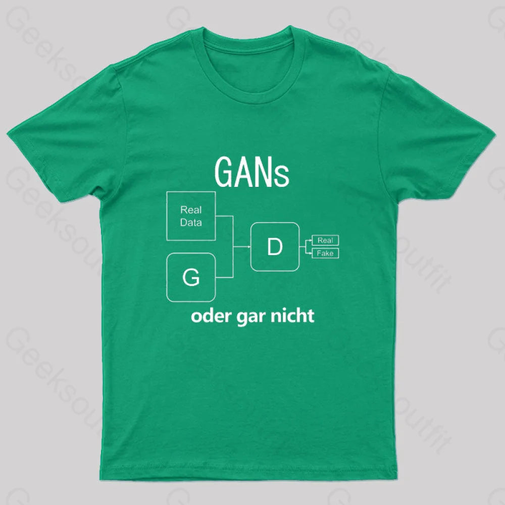 Gans Oder Gar Nicht T-Shirt Green / S