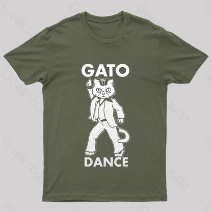 Gato Dance T-Shirt Army Green / S