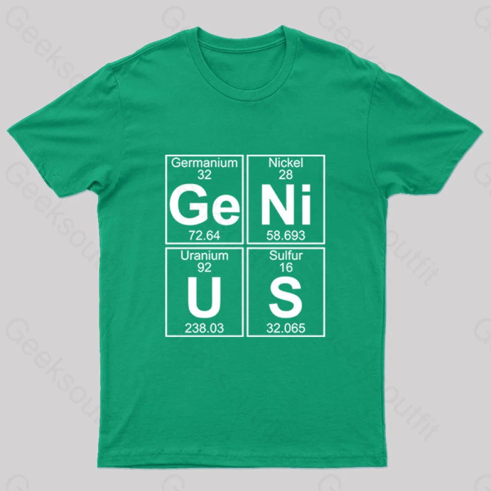 Ge-Ni-U-S (Genius) T-Shirt Green / S