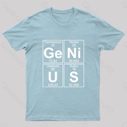 Ge-Ni-U-S (Genius) T-Shirt Light Blue / S