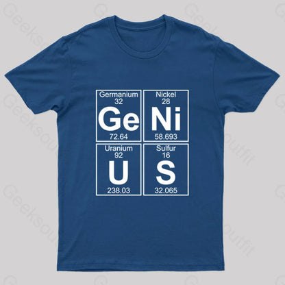 Ge-Ni-U-S (Genius) T-Shirt Navy / S