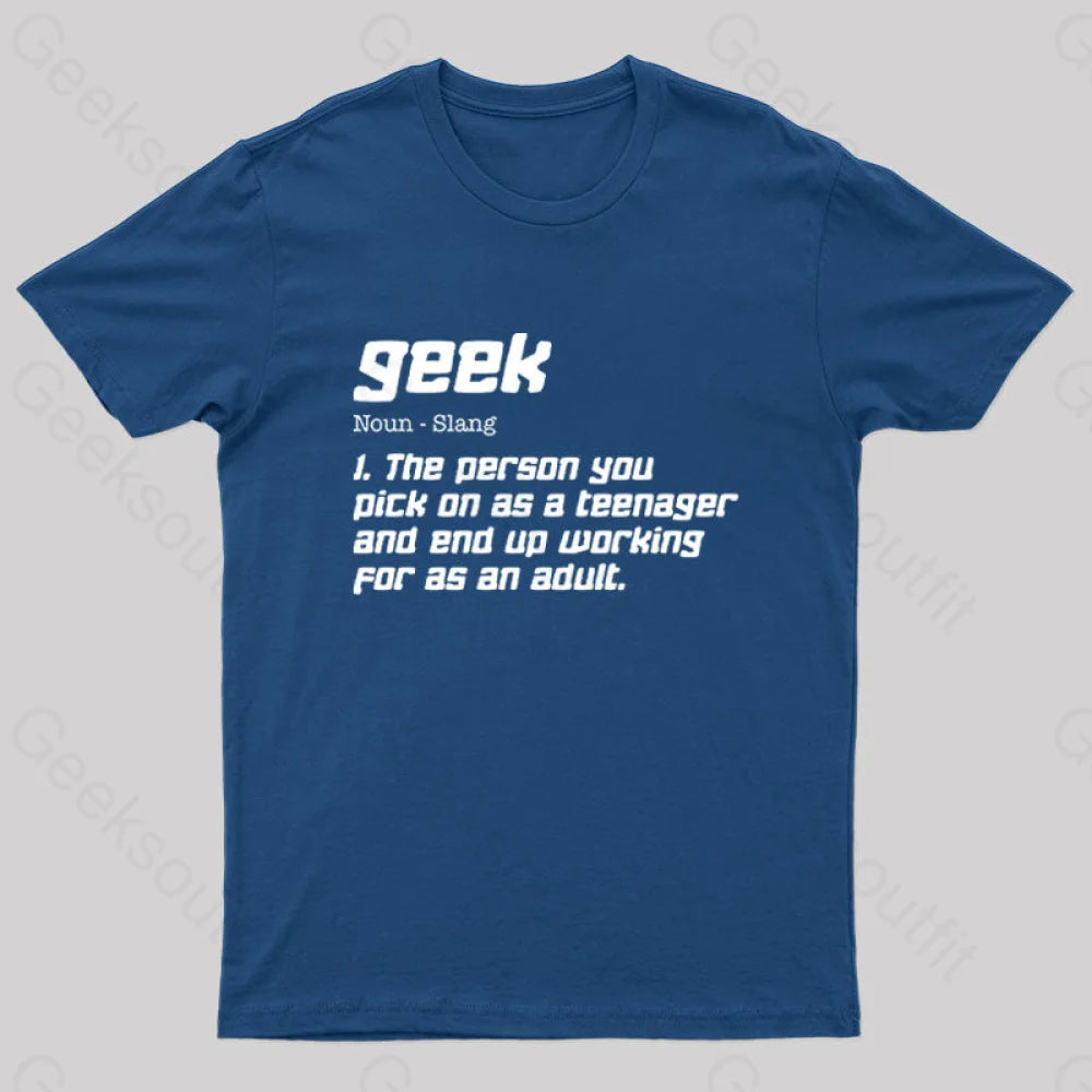 Geek Definition Nerd T-Shirt Navy / S