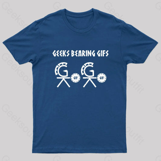 Geeks Bearing Gifs Geek T-Shirt Navy / S