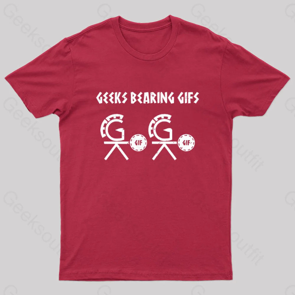 Geeks Bearing Gifs Geek T-Shirt Red / S