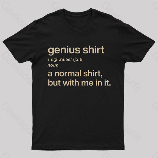 Genius Shirt Geek T-Shirt Black / S