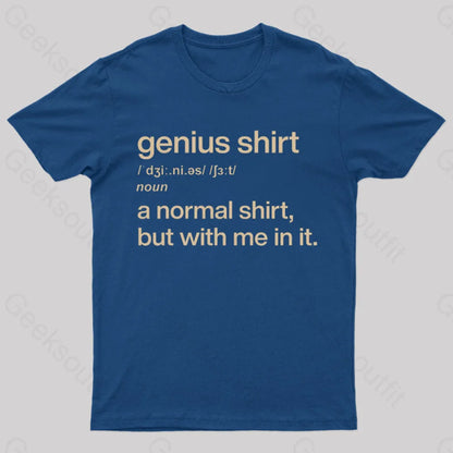 Genius Shirt Geek T-Shirt Navy / S