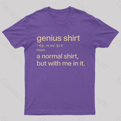 Genius Shirt Geek T-Shirt Purple / S