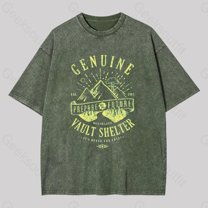 Genuine Vault Washed T-Shirt Army Green / S