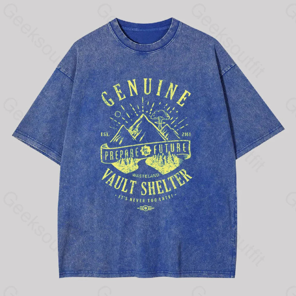 Genuine Vault Washed T-Shirt Blue / S