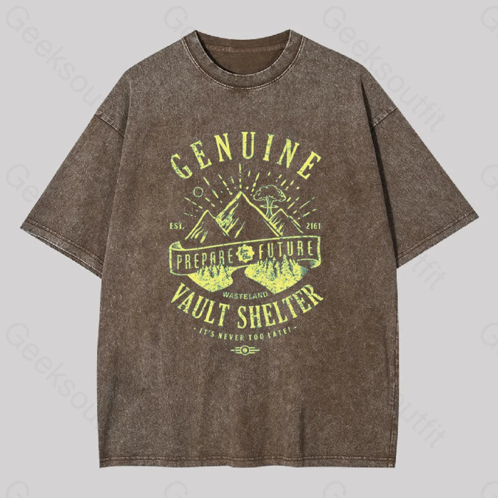 Genuine Vault Washed T-Shirt Coffee / S