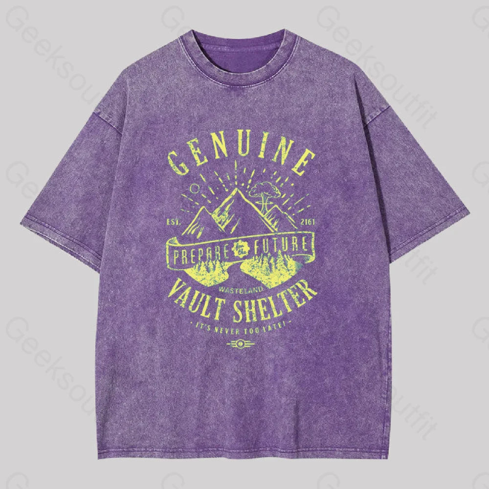 Genuine Vault Washed T-Shirt Purple / S