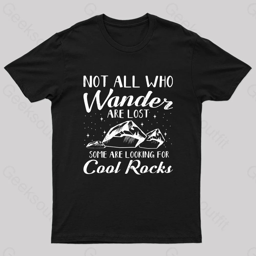 Geologist Rock Collecting Geek T-Shirt Black / S