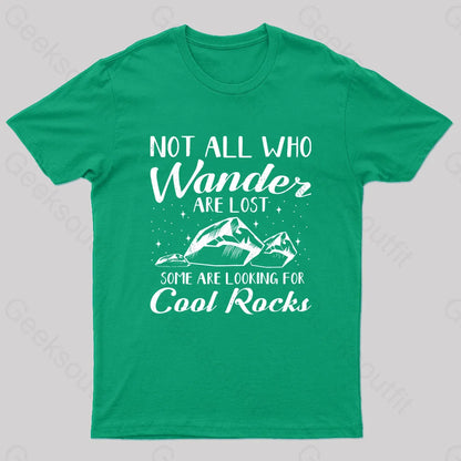 Geologist Rock Collecting Geek T-Shirt Green / S