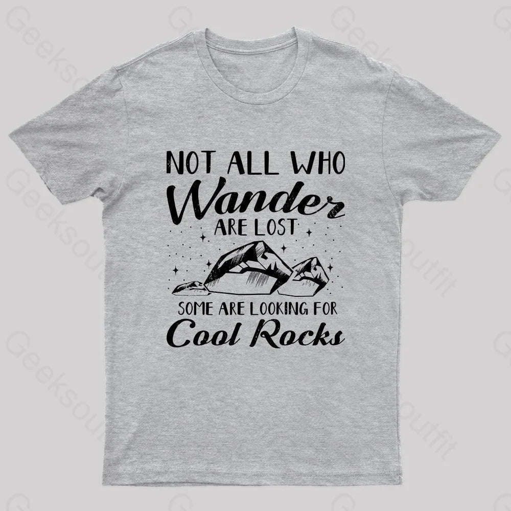 Geologist Rock Collecting Geek T-Shirt Grey / S