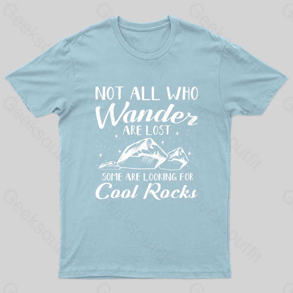 Geologist Rock Collecting Geek T-Shirt Light Blue / S