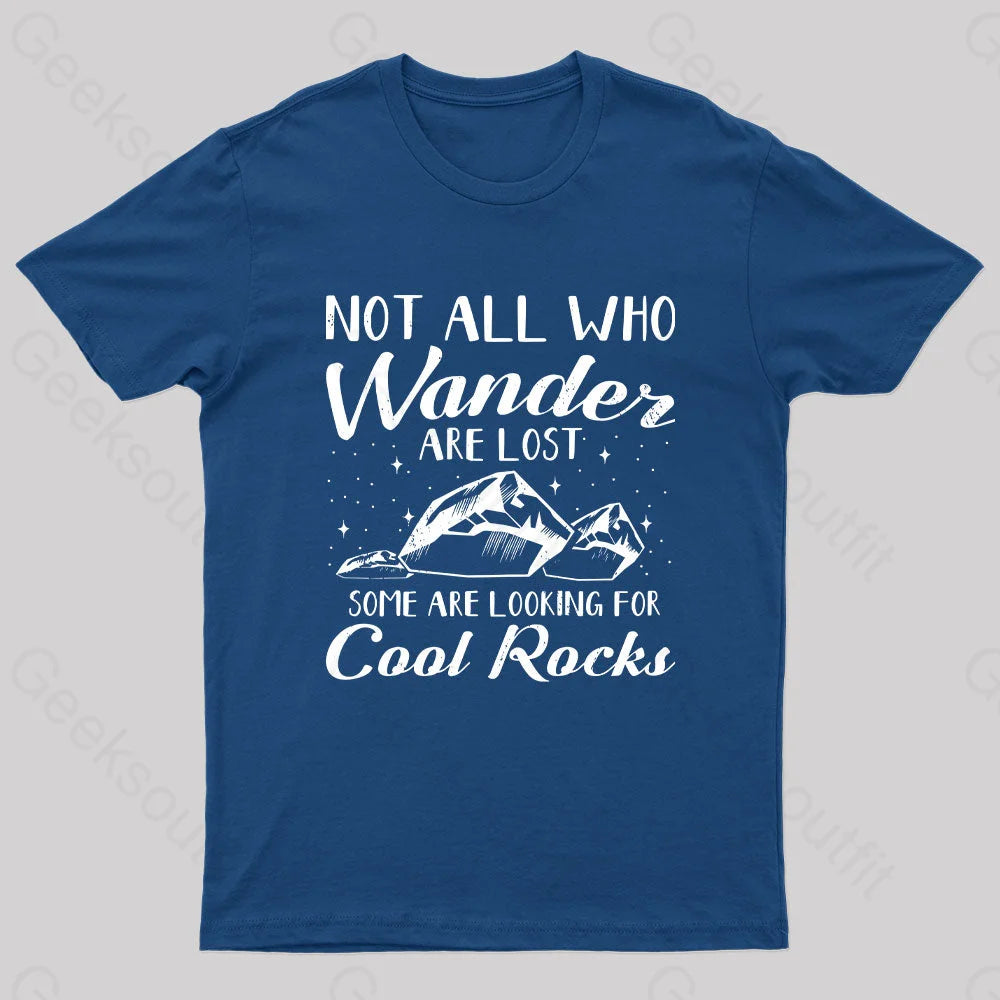 Geologist Rock Collecting Geek T-Shirt Navy / S