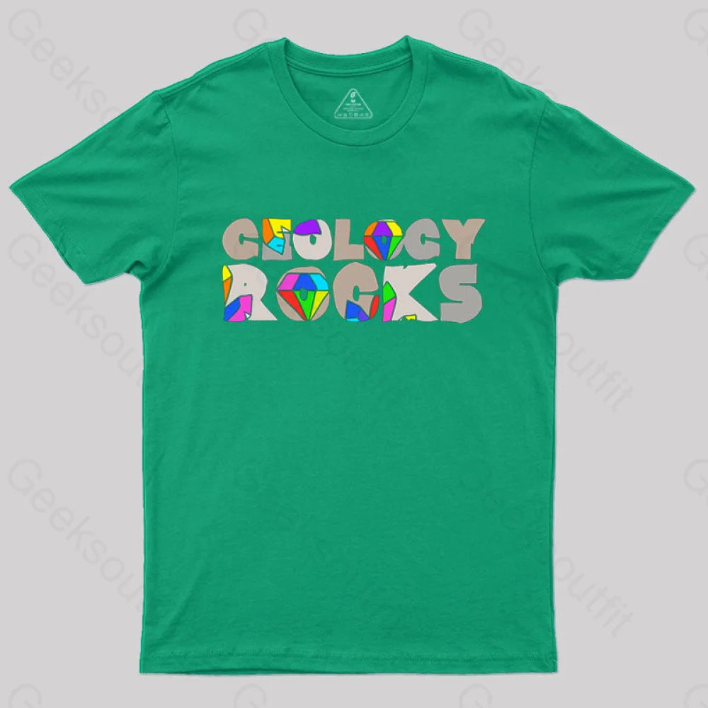 Geology Rocks T-Shirt Green / S