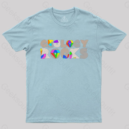 Geology Rocks T-Shirt Light Blue / S