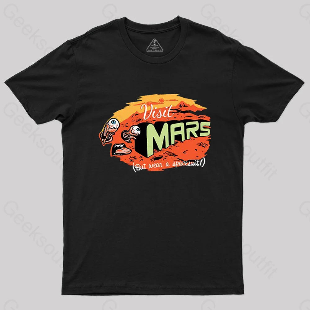 Get To Mars T-Shirt Black / S