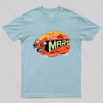 Get To Mars T-Shirt Light Blue / S