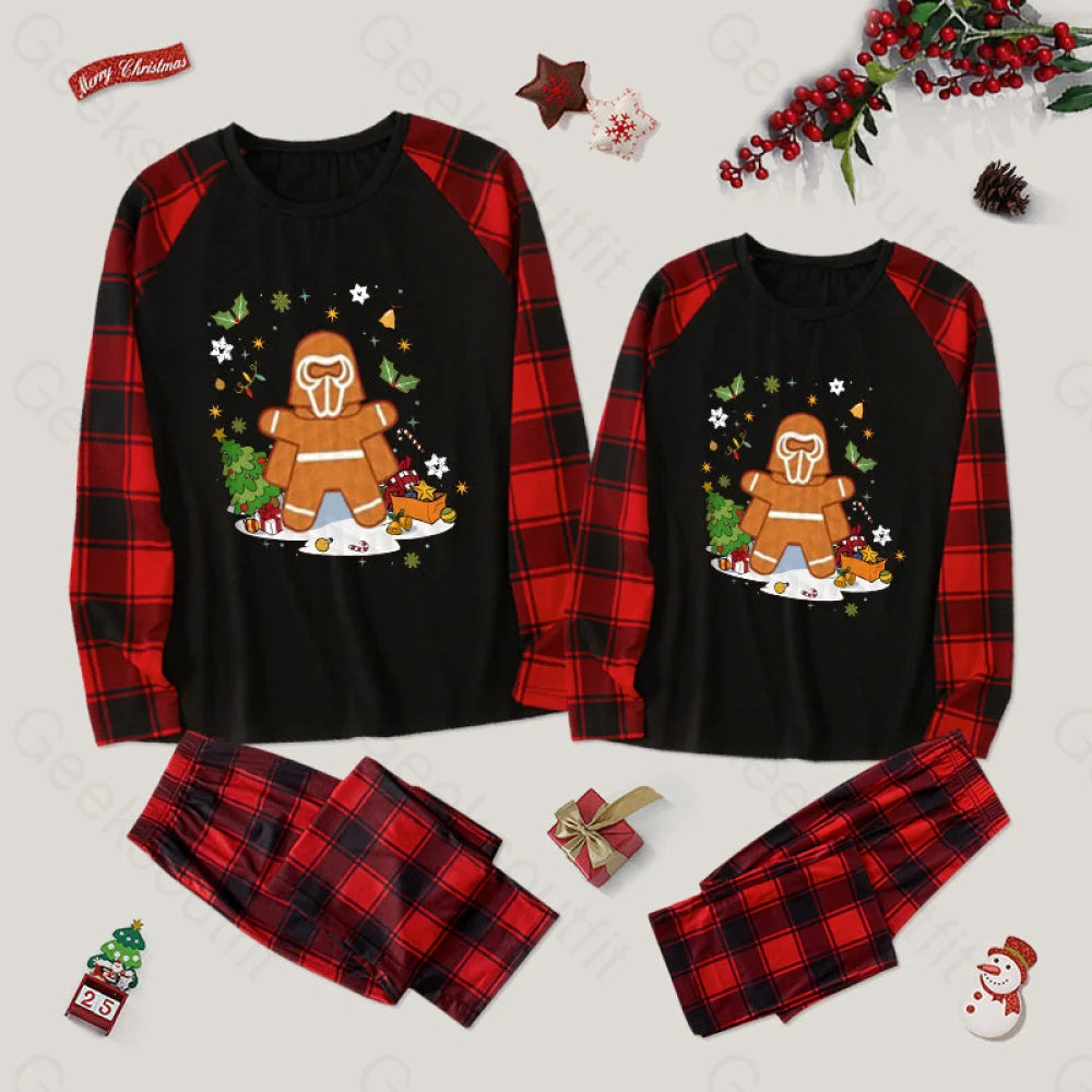 Gingerbread Darkside Family Christmas Pajama Sets Red&Black / M For Men Yc