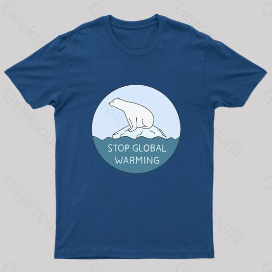 Global Warming T-Shirt Navy / S