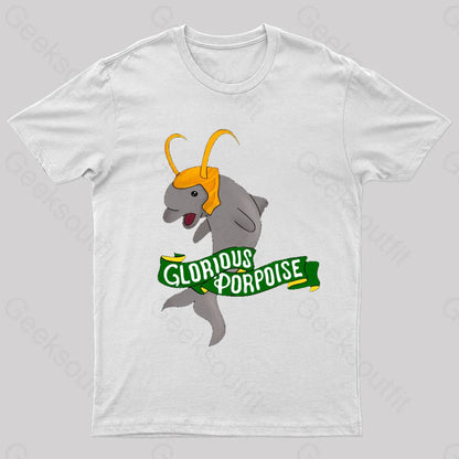 Glorious Porpoise Nerd T-Shirt White / S