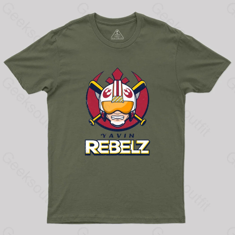 Go Rebelz T-Shirt Army Green / S