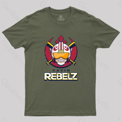 Go Rebelz T-Shirt Army Green / S