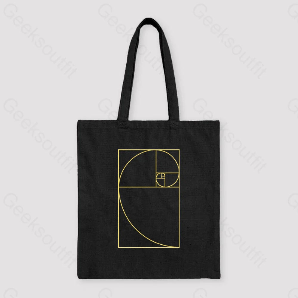 Golden Spiral Unisex Tote Bag