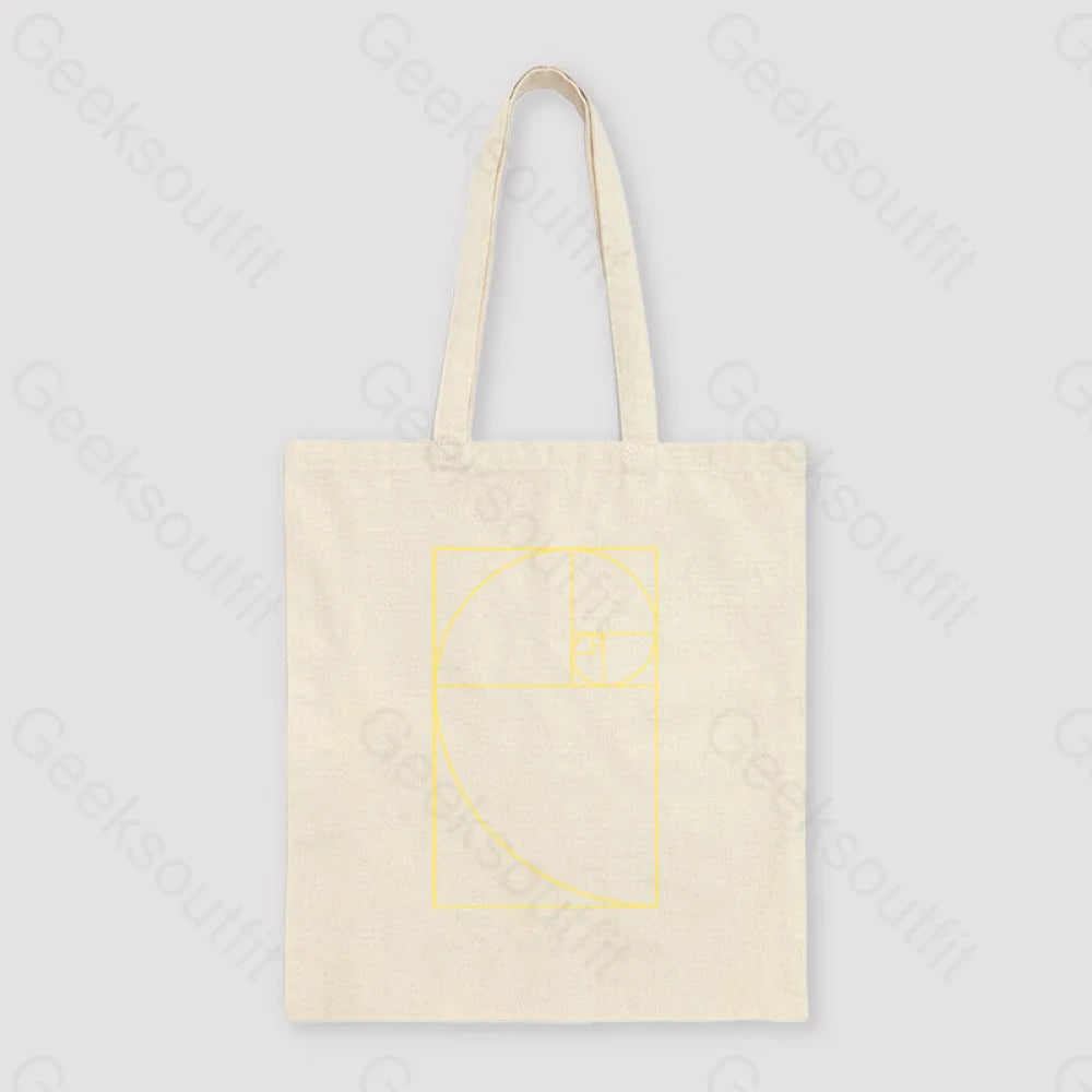 Golden Spiral Unisex Tote Bag