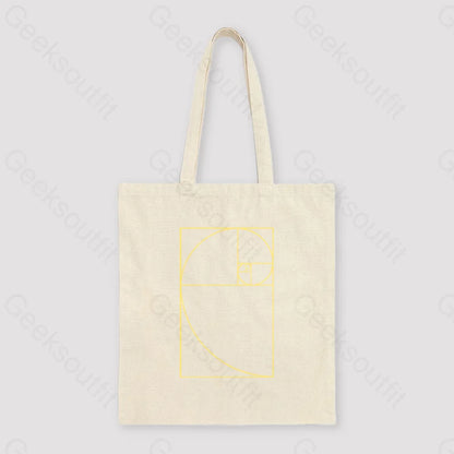 Golden Spiral Unisex Tote Bag