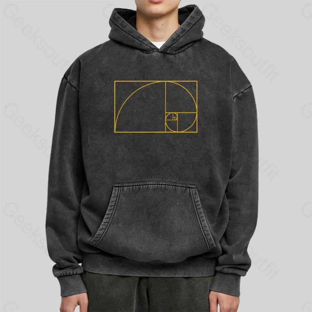 Golden Spiral Washed Hoodie