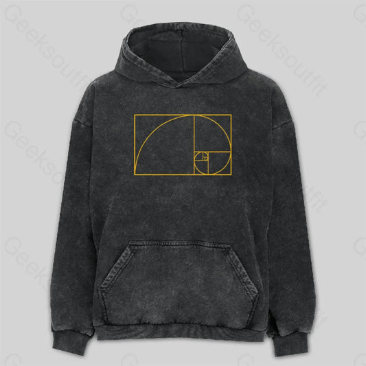 Golden Spiral Washed Hoodie M