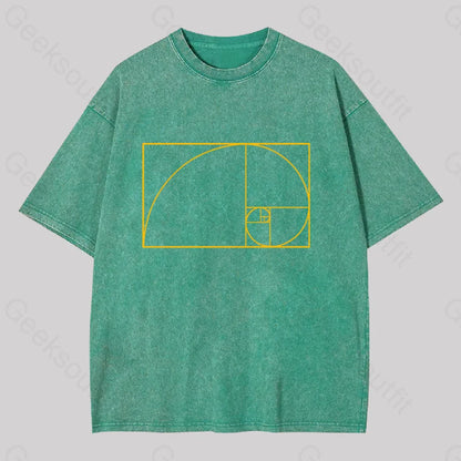 Golden Spiral Washed T-Shirt Grass Green / S