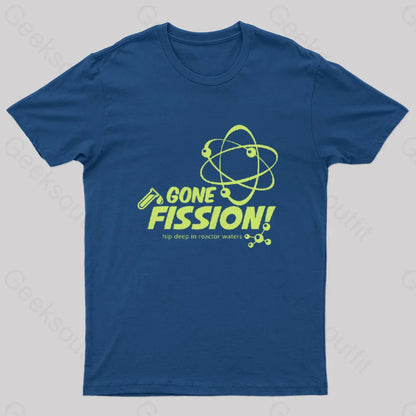 Gone Fission! Punny T-Shirt Navy / S